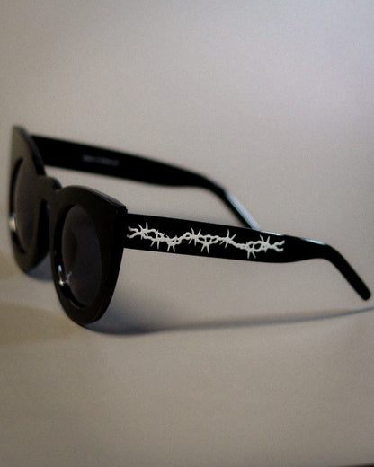 White Barbed Wire Sunnies